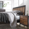 Hayden Bedroom Bedside Chest-Walnut Stripe